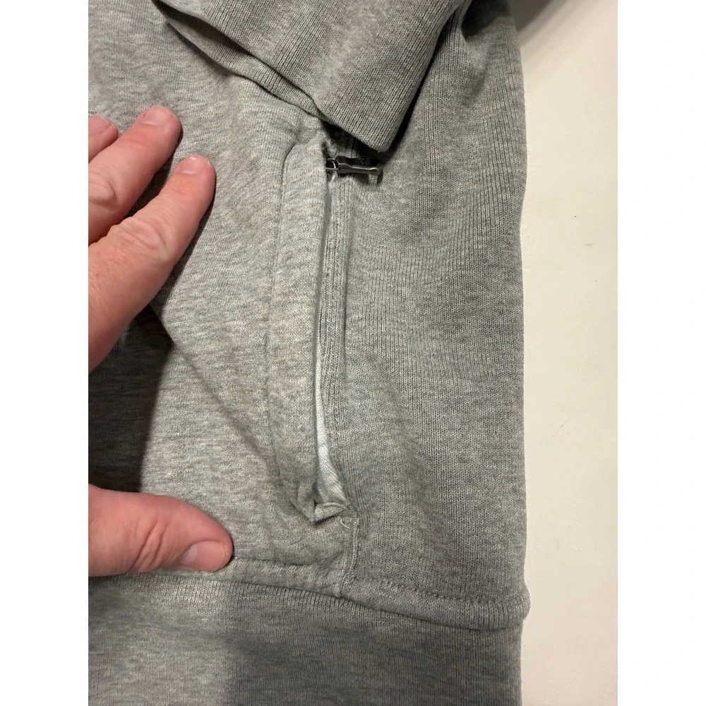 Polo Ralph Lauren Mens XXL Grey Full Zip Track Jacket White Sleeve Stripe Pony